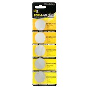 Exell Battery 5pack Exell 3V Lithium Coin Cell Battery Replaces DL2430 EB-CR2430